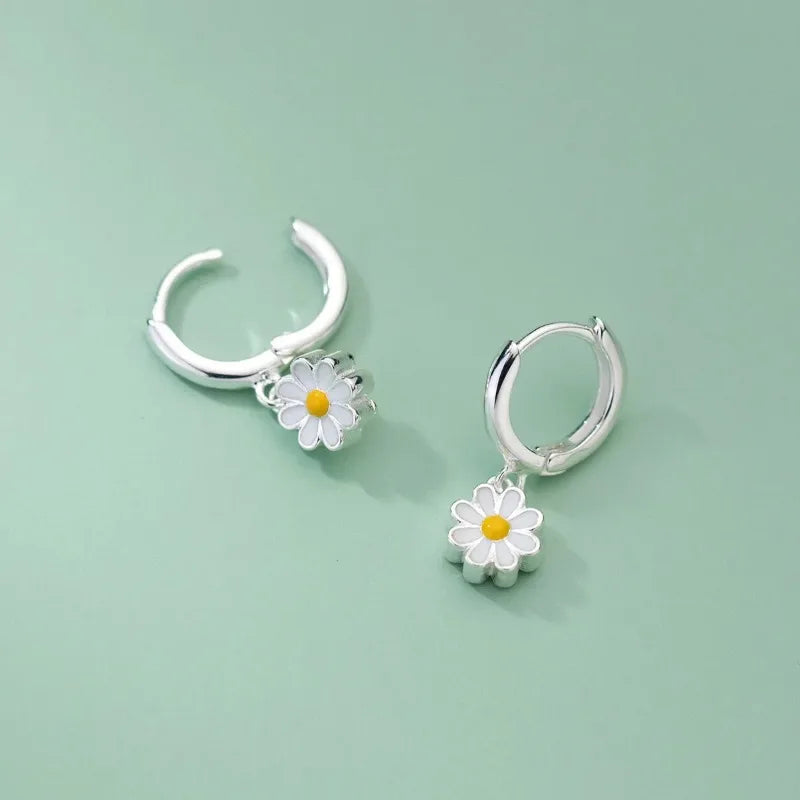 Elegant Flower Hoop Earrings – Multiple Designs