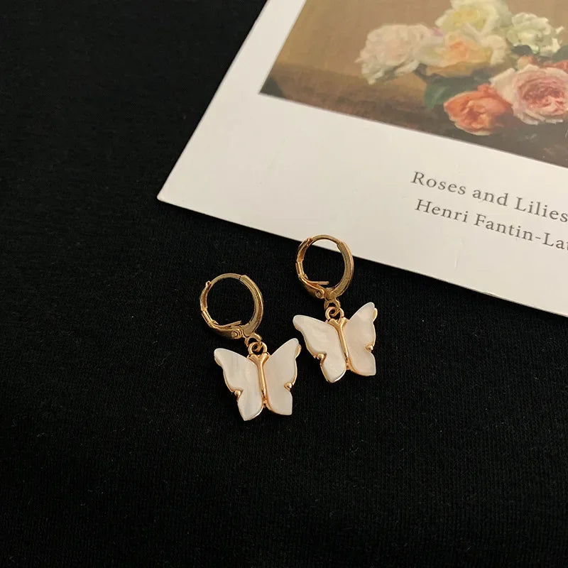 Elegant Butterfly Shell Earrings