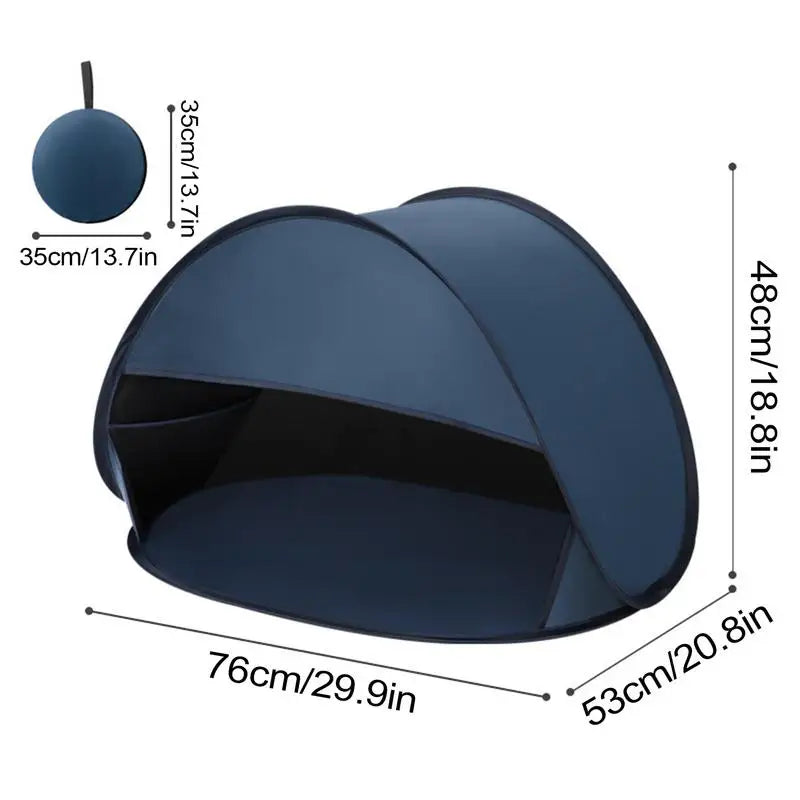 Instant Beach Head Shade Tent – Sun & Wind Protection – Breathable Fabric