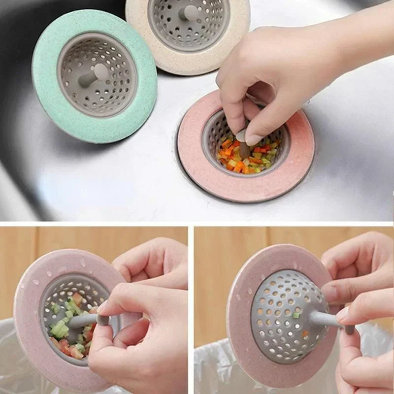 Silicone Sink & Drain Hair Catcher – Anti-Clog Filter