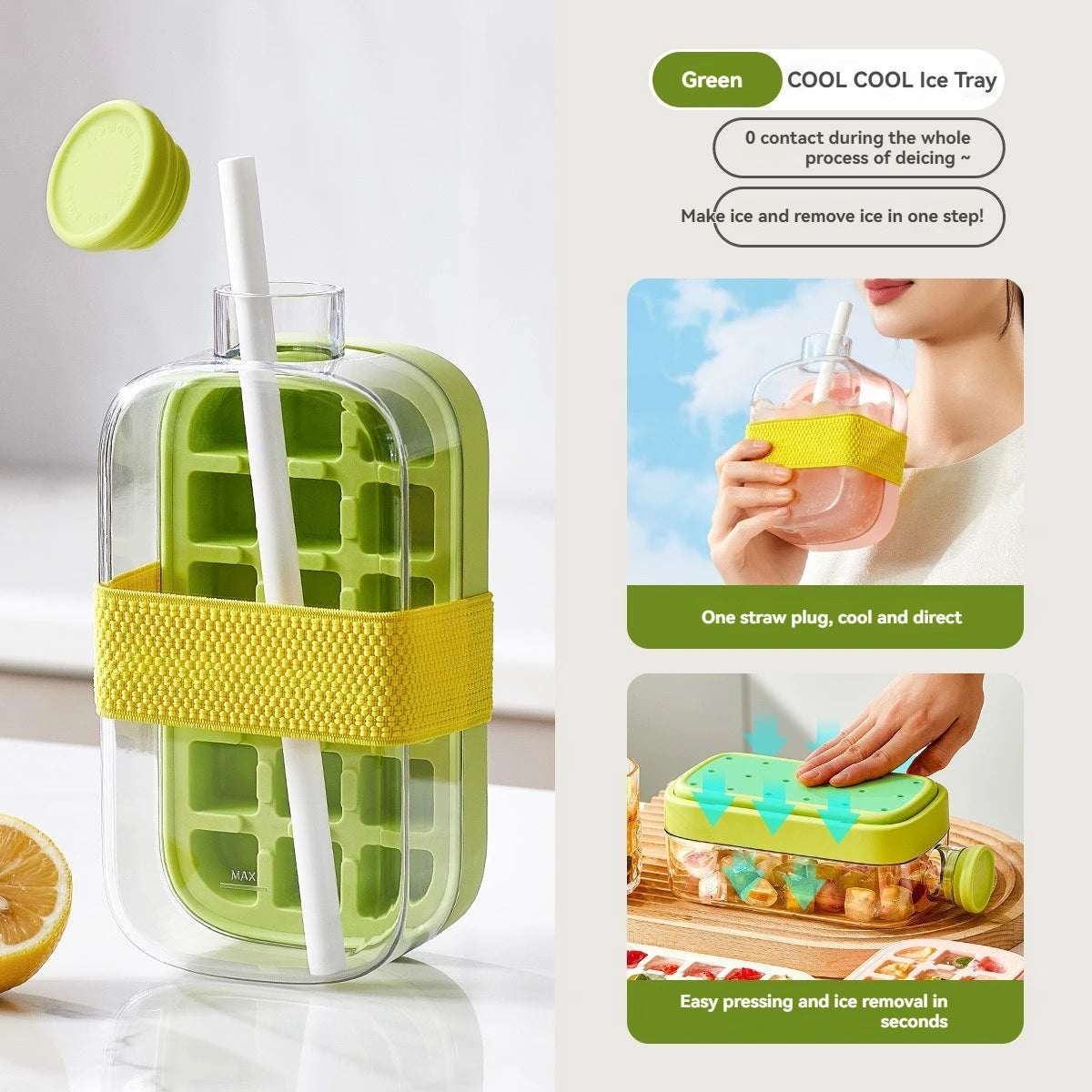 Fruit Infuser Juice Bottle with Strainer & Drinking Spout