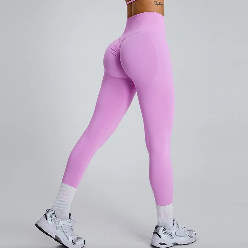 Seamless High-Waist Push-Up Leggings – Multi Colors