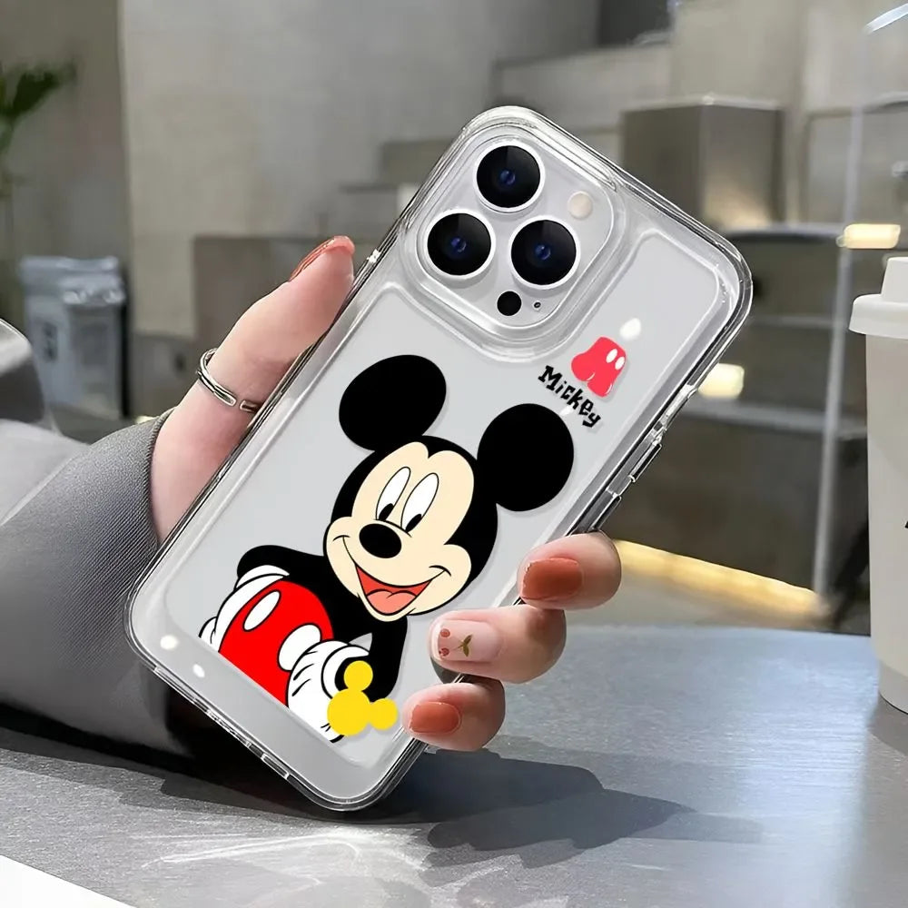 Clear Cartoon Mickey Case – Classic Charm in a Modern Style