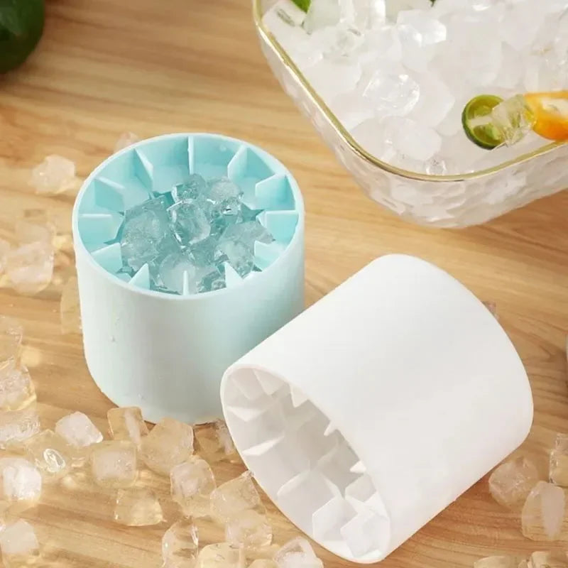 Silicone Ice Cube Maker Bucket – 2-in-1