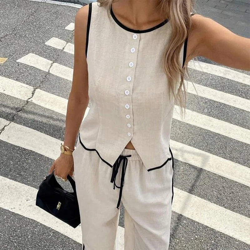 Elegant Casual Two-Piece Set