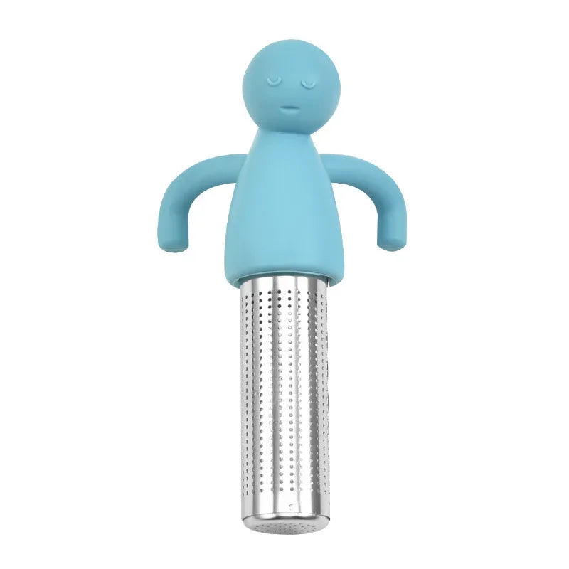 Funny Human-Shaped Tea Infuser – Silicone & Stainless Steel
