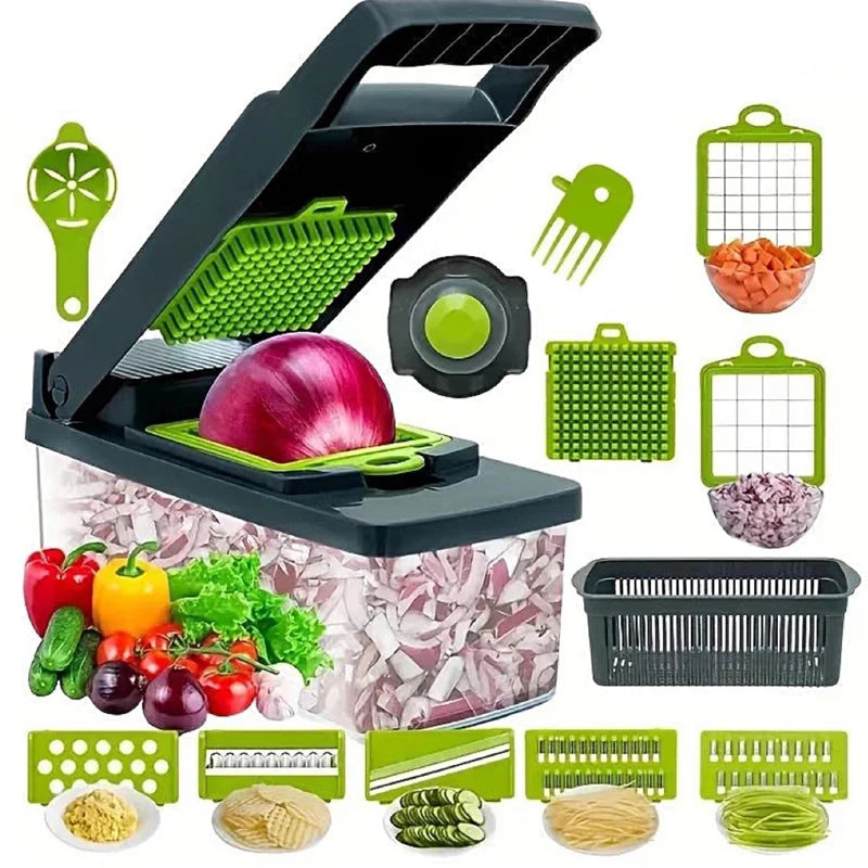 14-in-1 Multifunctional Vegetable Chopper & Slicer