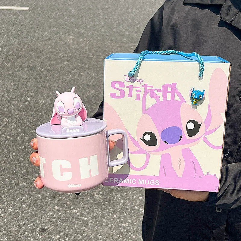 Stitch & Lilo Ceramic Mug with Lid – 450ml