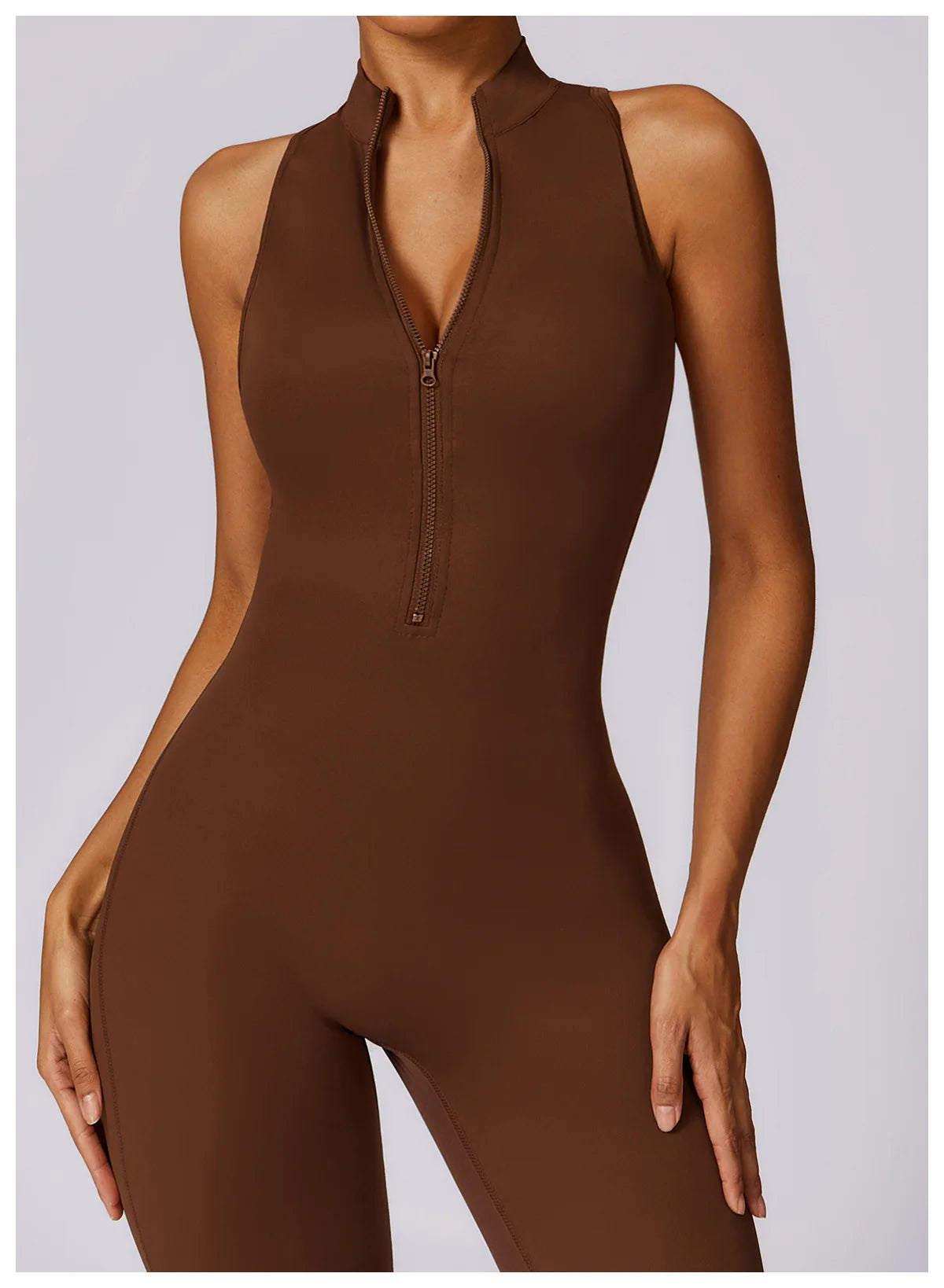 Women's Open Back Fitness Jumpsuit – One-Piece Yoga Activewear Bodysuit (Available in Multiple Colors)