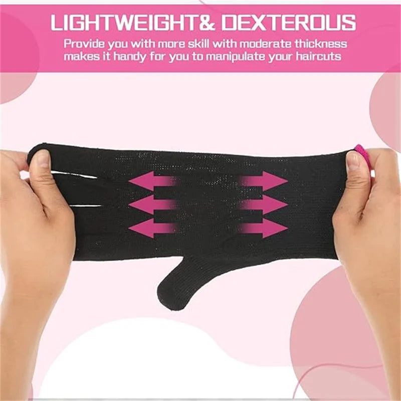 Heat Resistant Gloves for Hair Styling – 2pcs Set