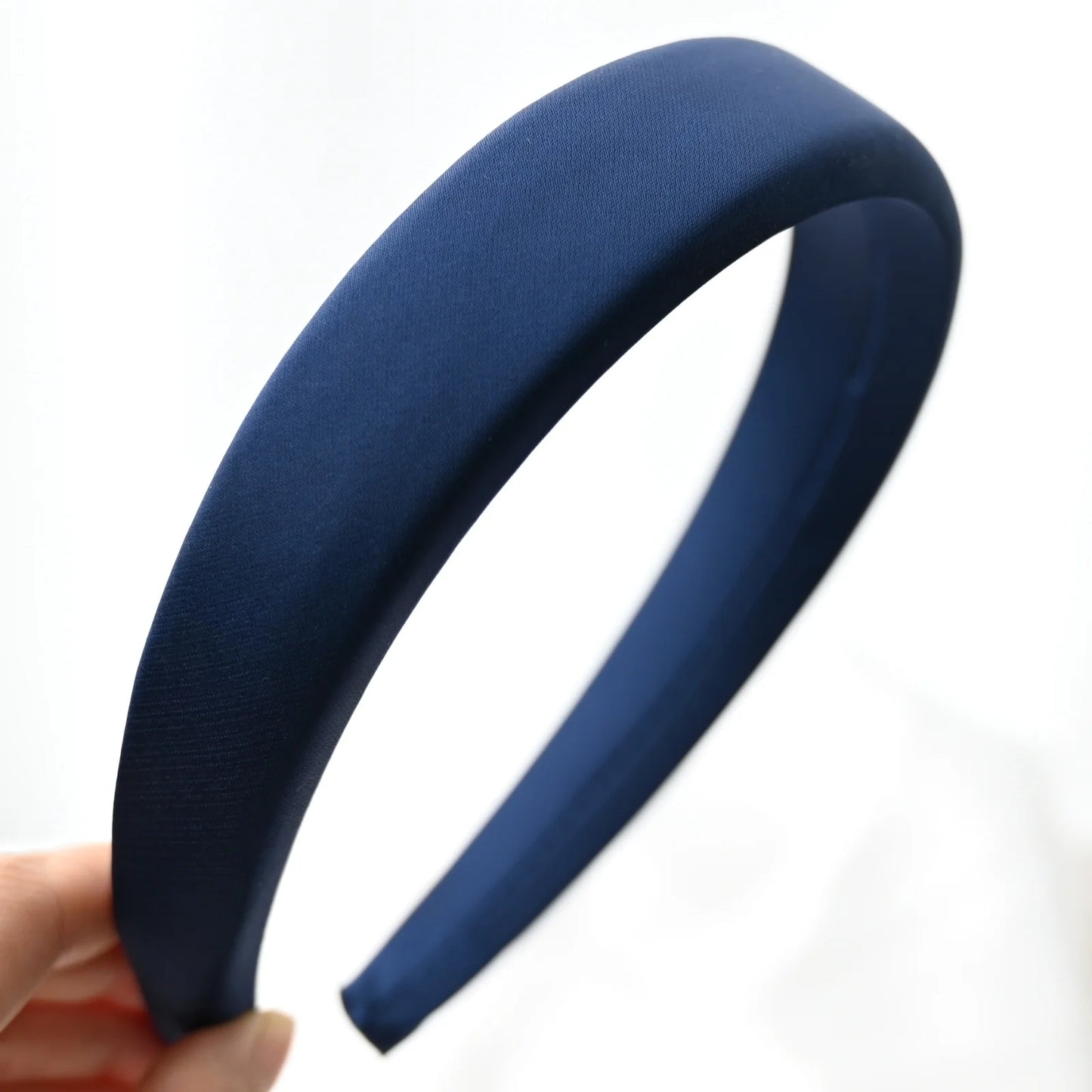 Thick Sponge Satin Headband – Fashionable Soft Padded Hair Hoop for Women