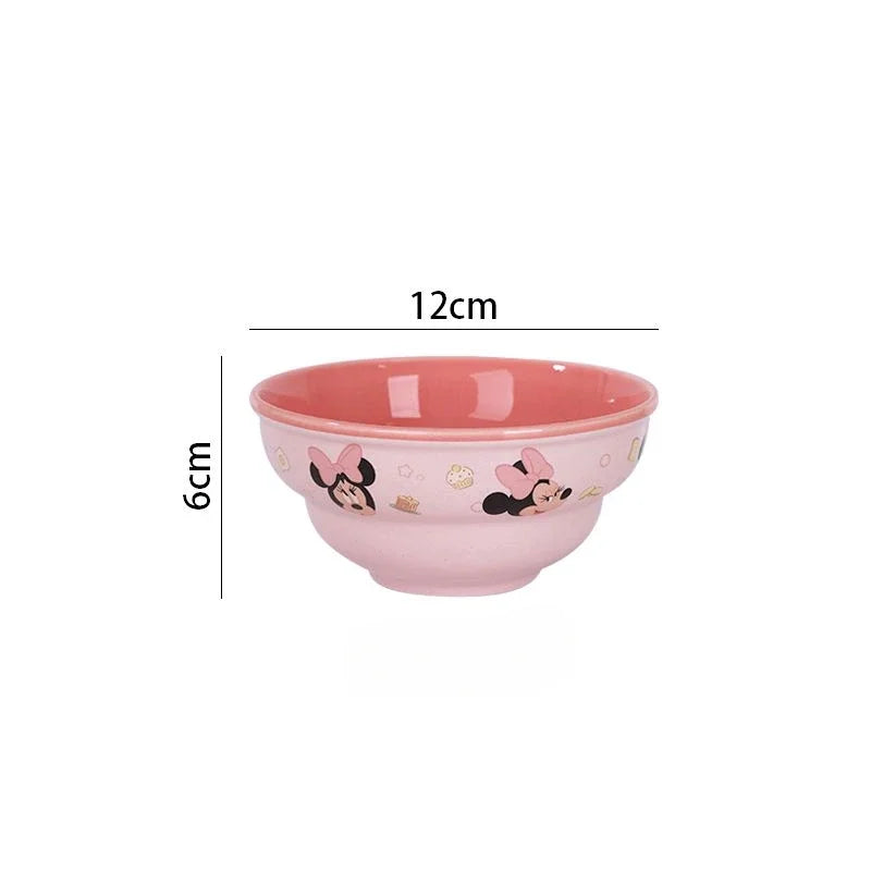Disney Mickey Minnie Donald Daisy Ceramic Tableware Bowls & Plates Set