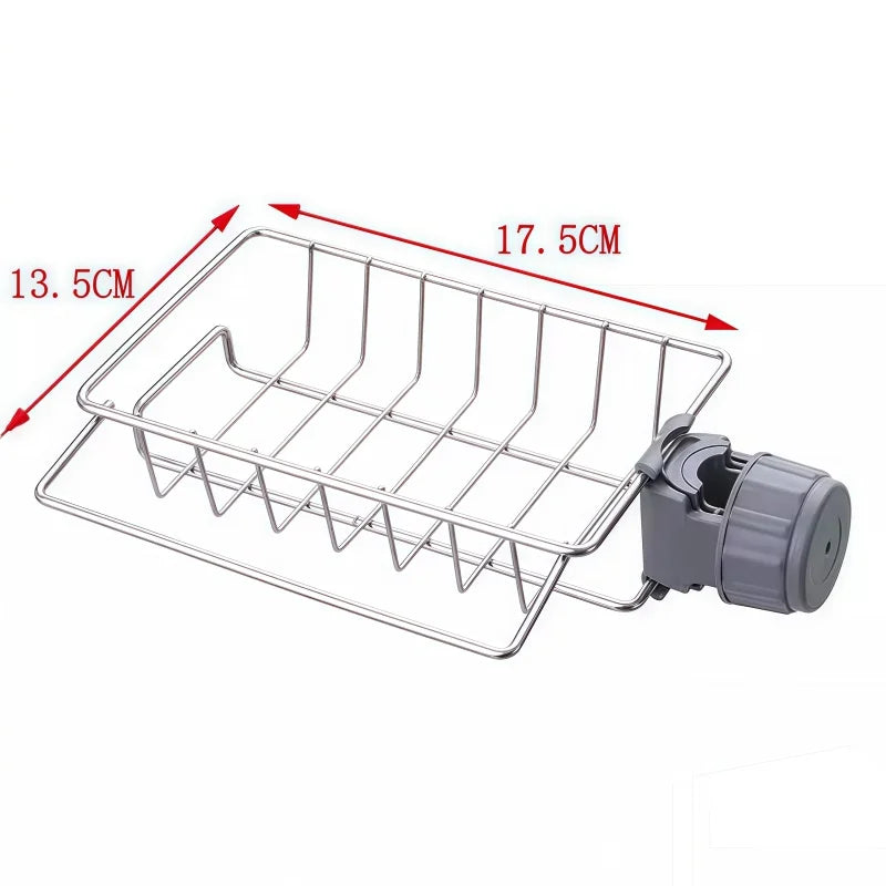 Stainless Steel Sink Organizer Rack – With or Without Towel Holder