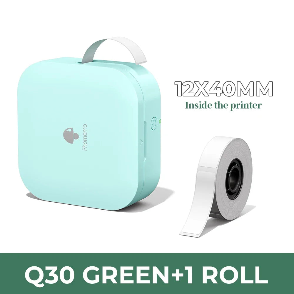 Phomemo Q30 Mini Portable Label Printer – Wireless Inkless Thermal Printing