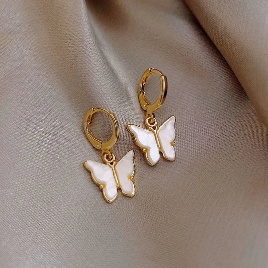 Elegant Butterfly Shell Earrings