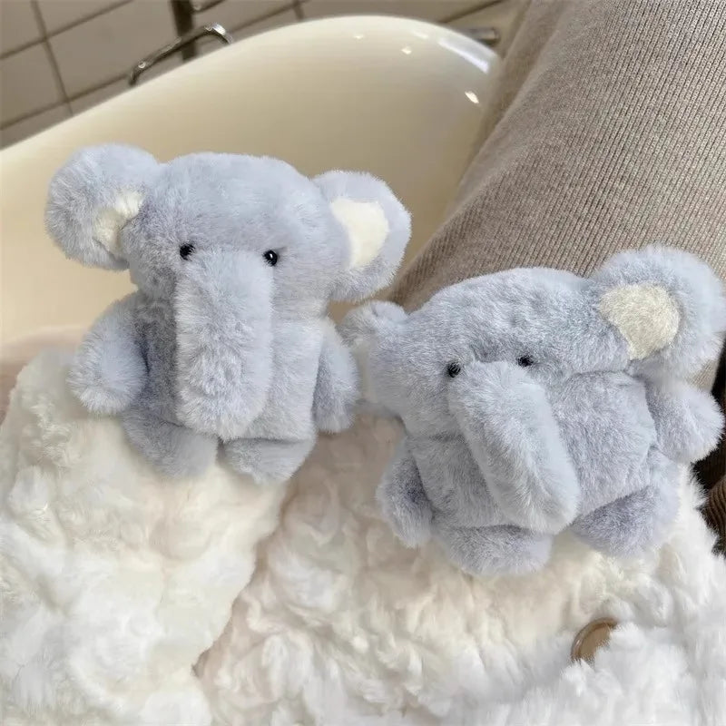 Plush Elephant AirPods Case – Soft & Adorable Design