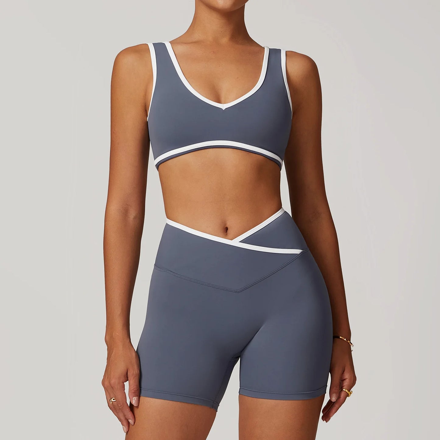2PCS Women's Yoga Set – Long Pants or Shorts