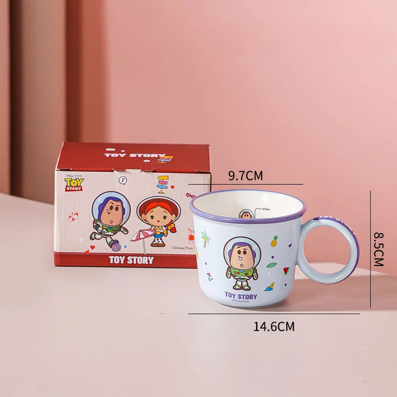 Disney Toy Story Cartoon Mug – Woody, Buzz Lightyear, Shepherdess Cute Kids Cup