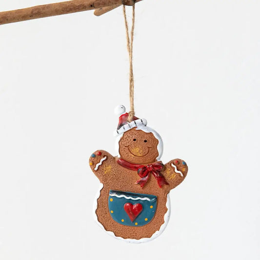 Hanging Gingerbread Christmas Ornament – Cute Holiday Tree Decoration
