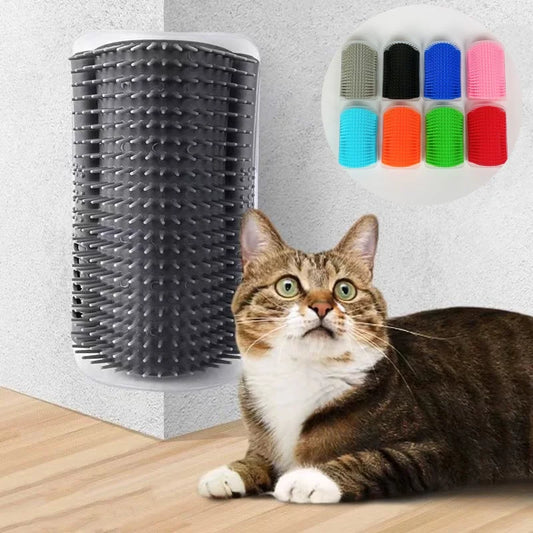 Cat Wall Brush – Self-Cleaning Grooming & Massage Tool for Cats