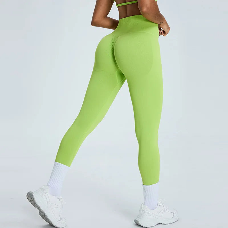 Seamless High-Waist Push-Up Leggings – Multi Colors