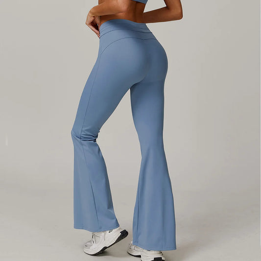 High-Waist Flare Leggings – Stretchy Activewear (Multi Colors)