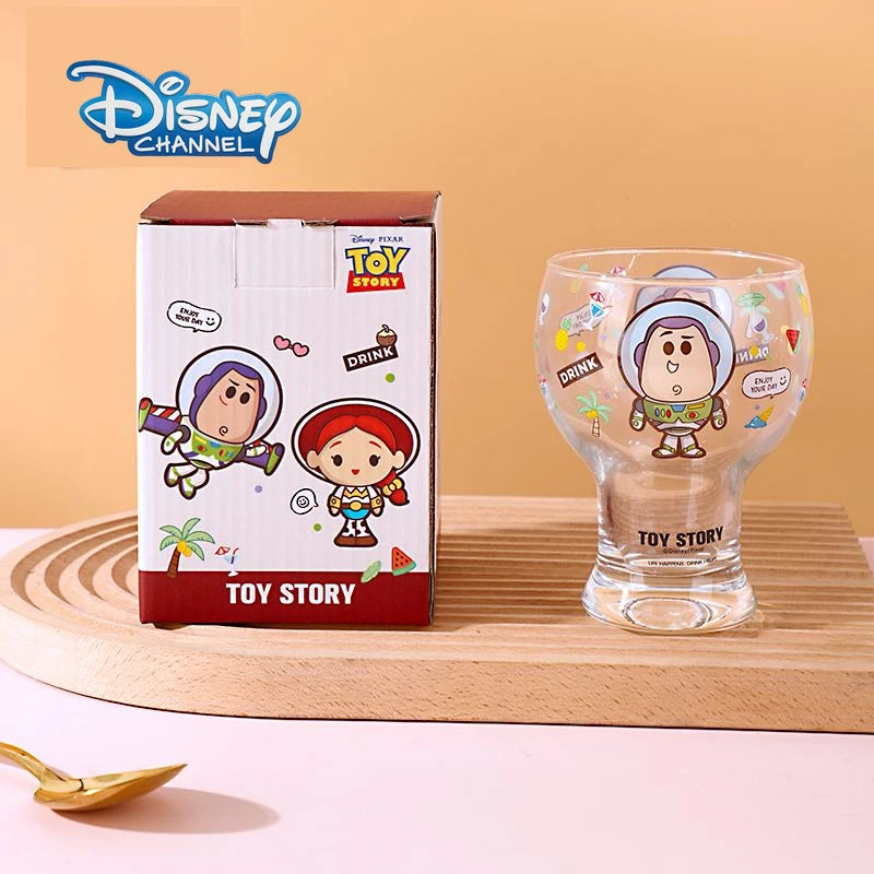 Disney Toy Story Glass Mug – Cartoon Sheriff Woody & Jessie Water Cup