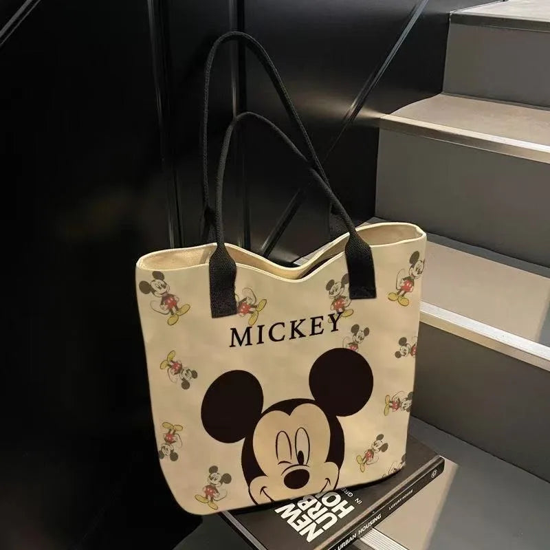 Mickey & Friends Canvas Tote Bag – Spacious, Stylish & Practical