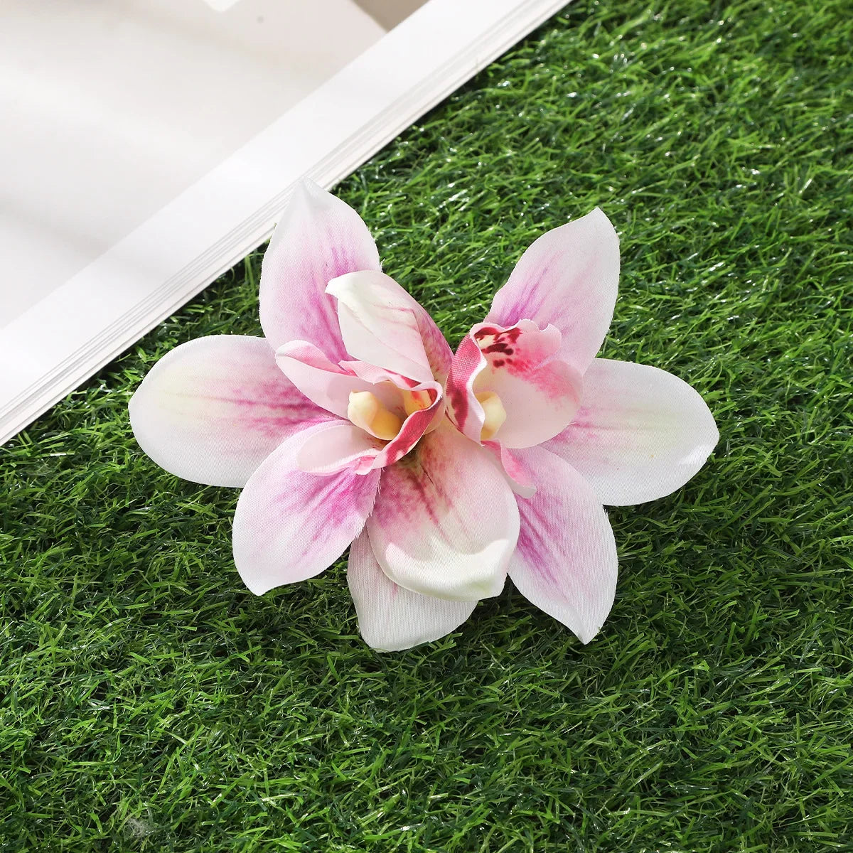 Orchid Flower Hair Clip – Bohemian Bridal & Holiday Hair Accessory