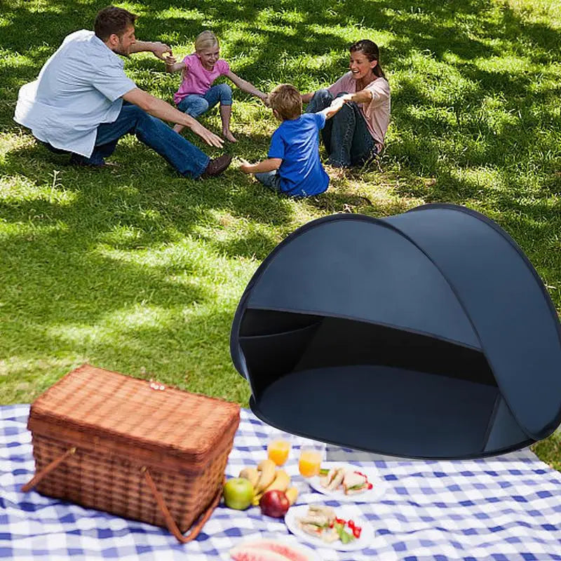 Instant Beach Head Shade Tent – Sun & Wind Protection – Breathable Fabric