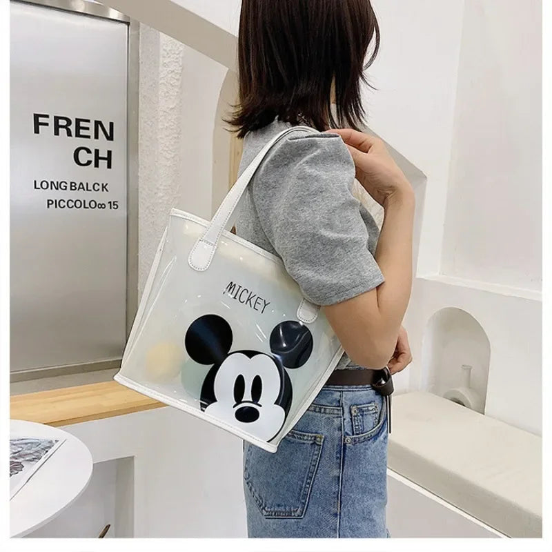 Mickey Mouse Transparent Tote Bag – Stylish & Trendy Design