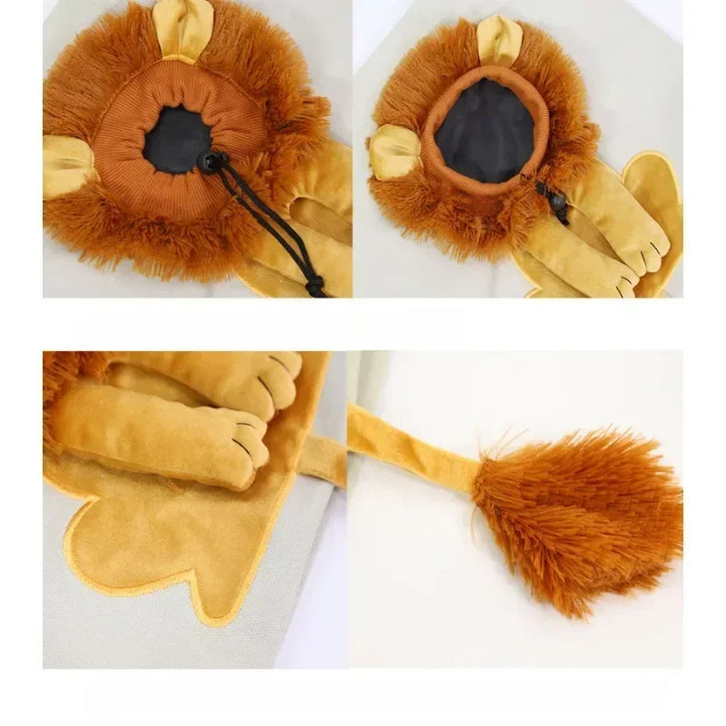 Lion-Shaped Cat Shoulder Bag – Pet Carrier for Small Cats & Dogs