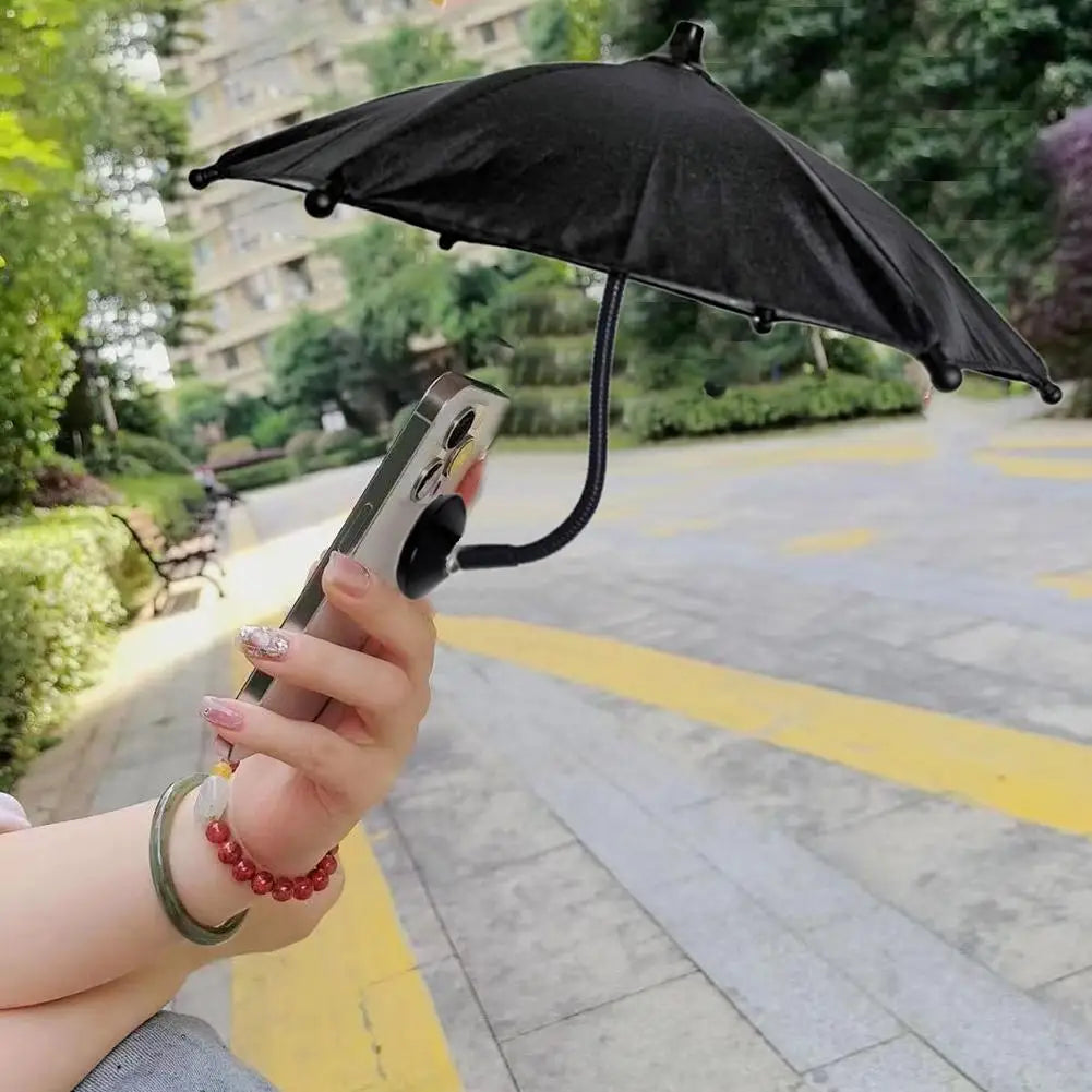 Magnetic Phone Umbrella – 360° Sunshade Cover for iPhone & Android
