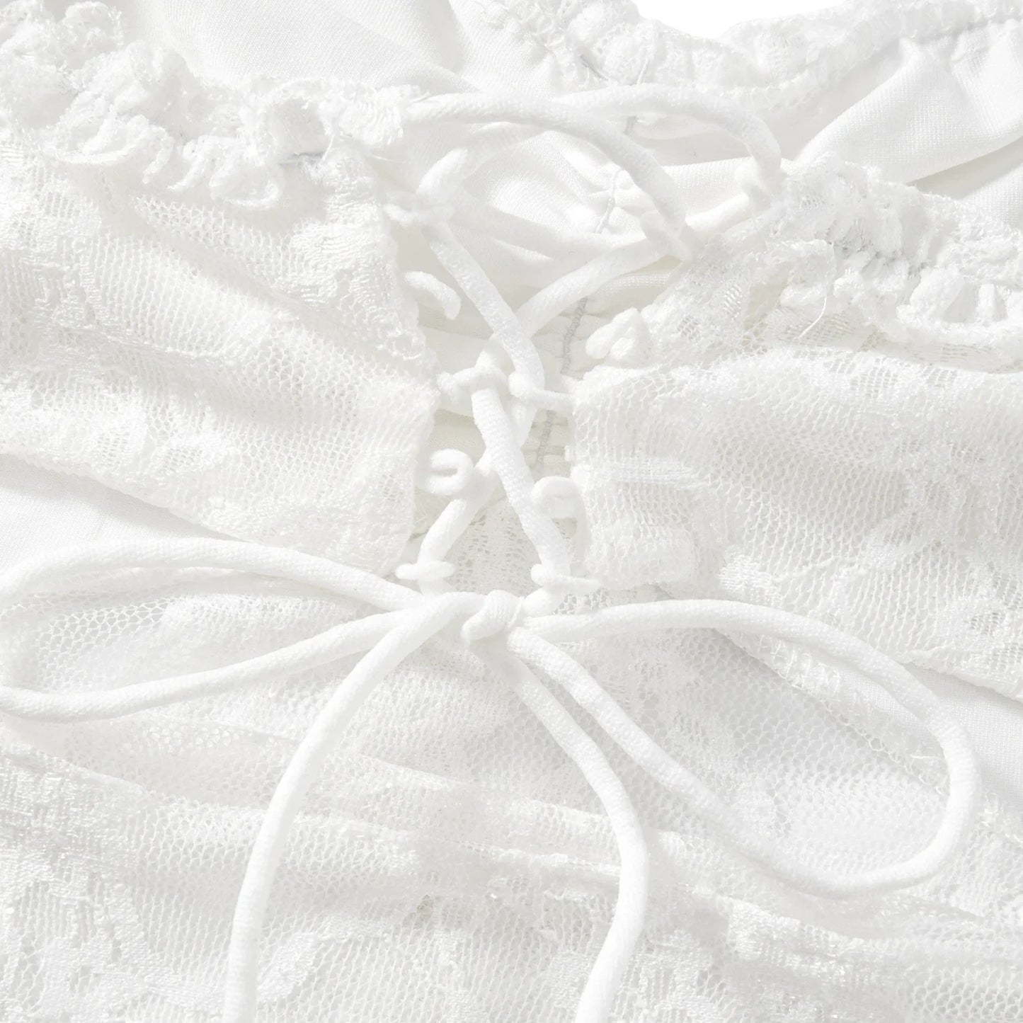 White Lace Two-Piece Set