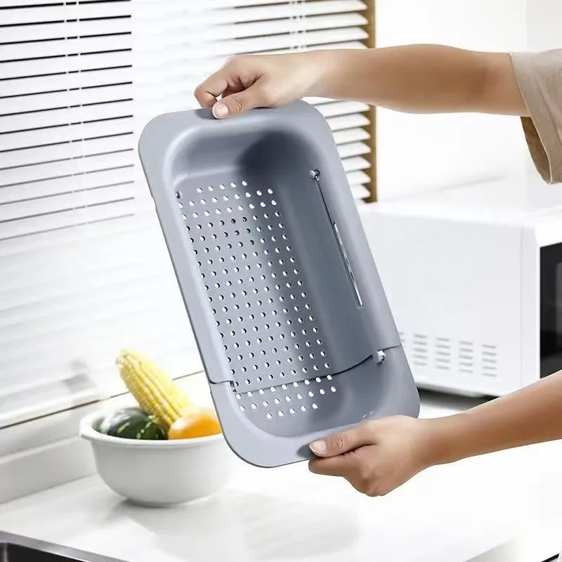 Adjustable Sink Basket & Drainer Organizer