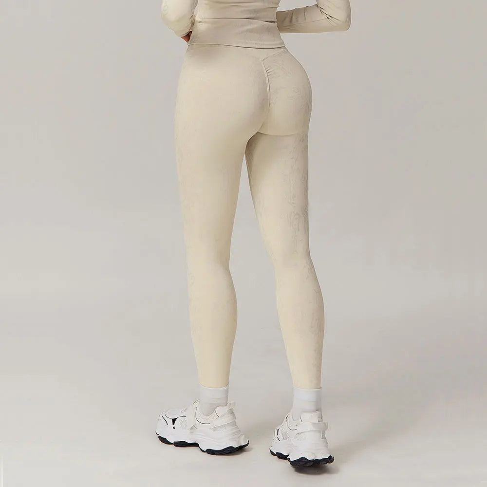 Printed High-Waist Scrunch Butt Leggings