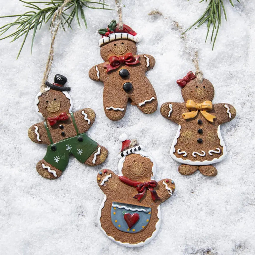Hanging Gingerbread Christmas Ornament – Cute Holiday Tree Decoration