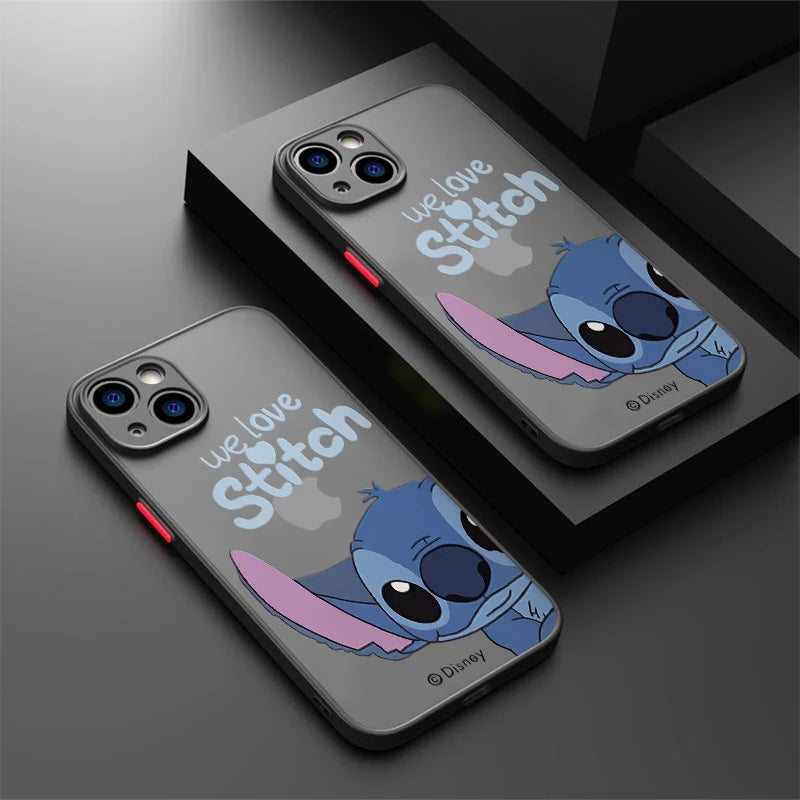Stitch Couple Cartoon Case – Cute & Unique Design