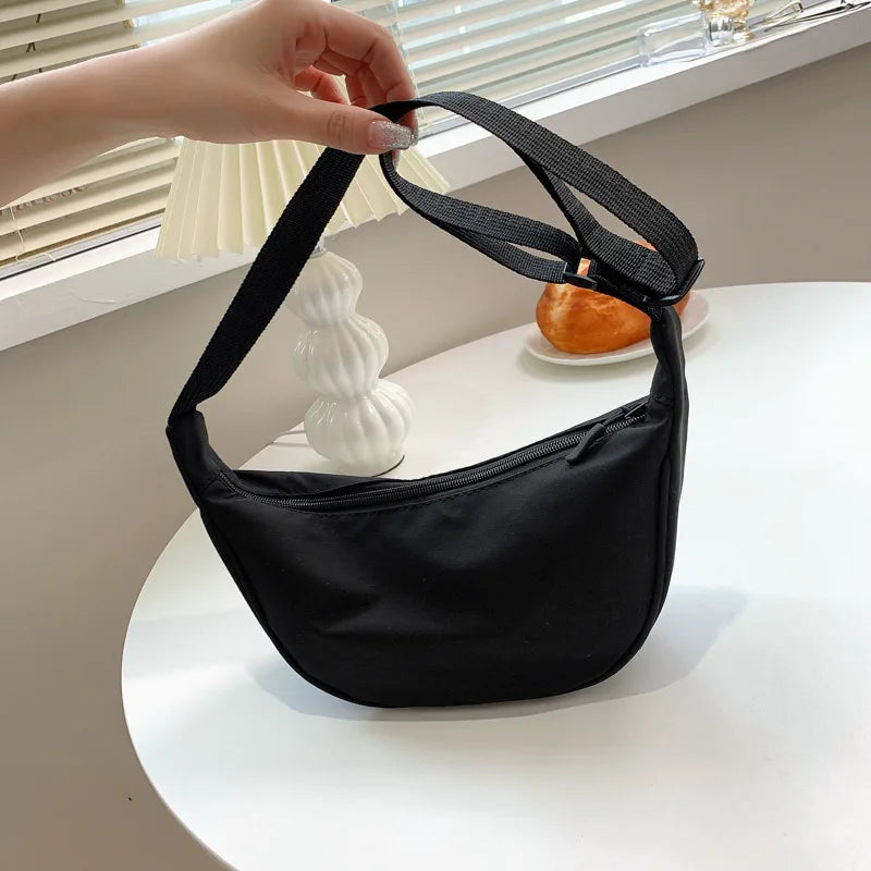 Casual Canvas Shoulder Bag – Large Capacity Crossbody Tote