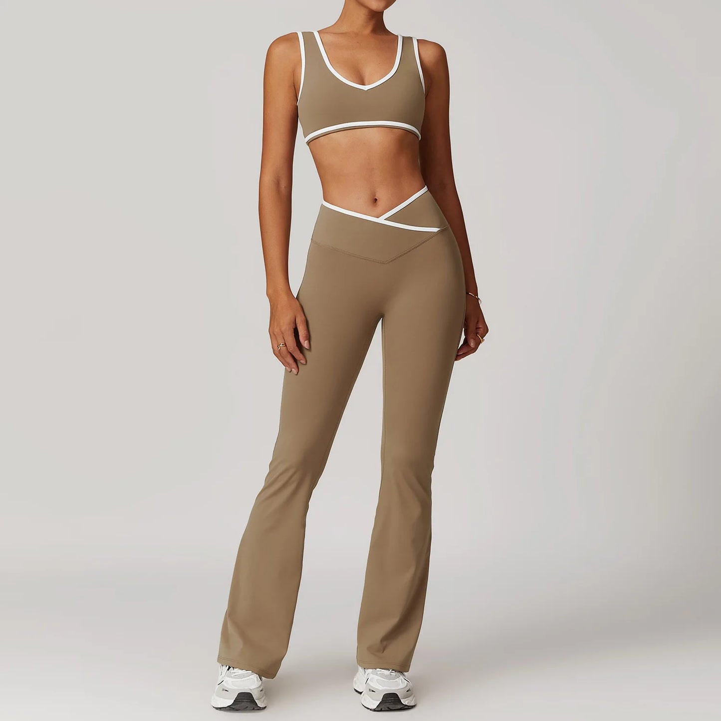 2PCS Women's Yoga Set – Long Pants or Shorts