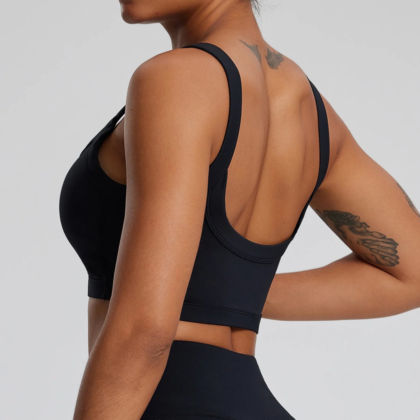 Padded Sports Crop Top – High Support for Yoga & Gym (Multi Colors)