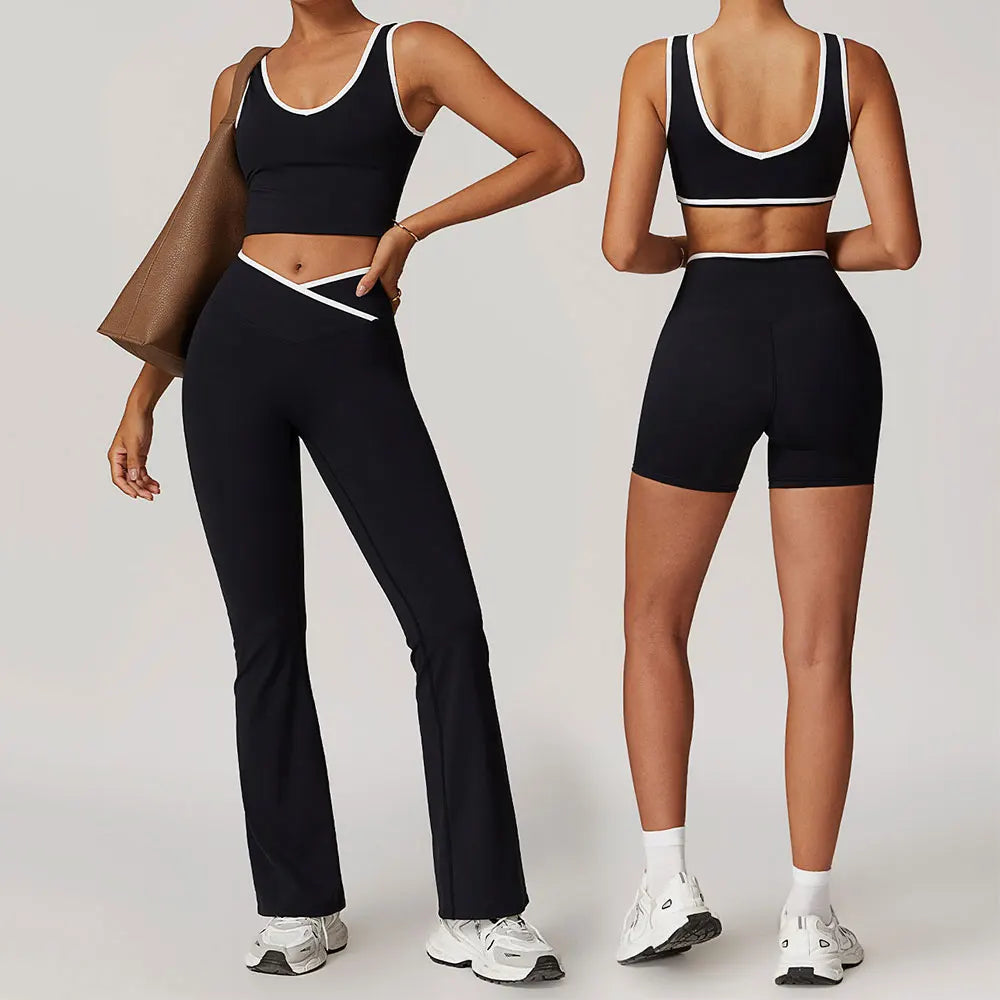 2PCS Women's Yoga Set – Long Pants or Shorts