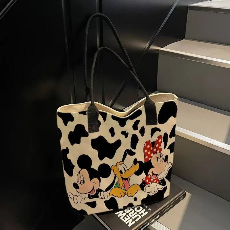 Mickey & Friends Canvas Tote Bag – Spacious, Stylish & Practical
