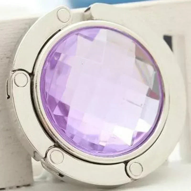 Foldable Crystal Bag Hook for Table