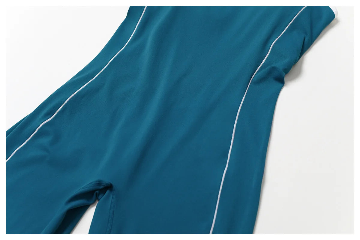 Women's Open-Back Yoga Jumpsuit – One-Piece Stretch Sports Bodysuit (Available in Multiple Colors)