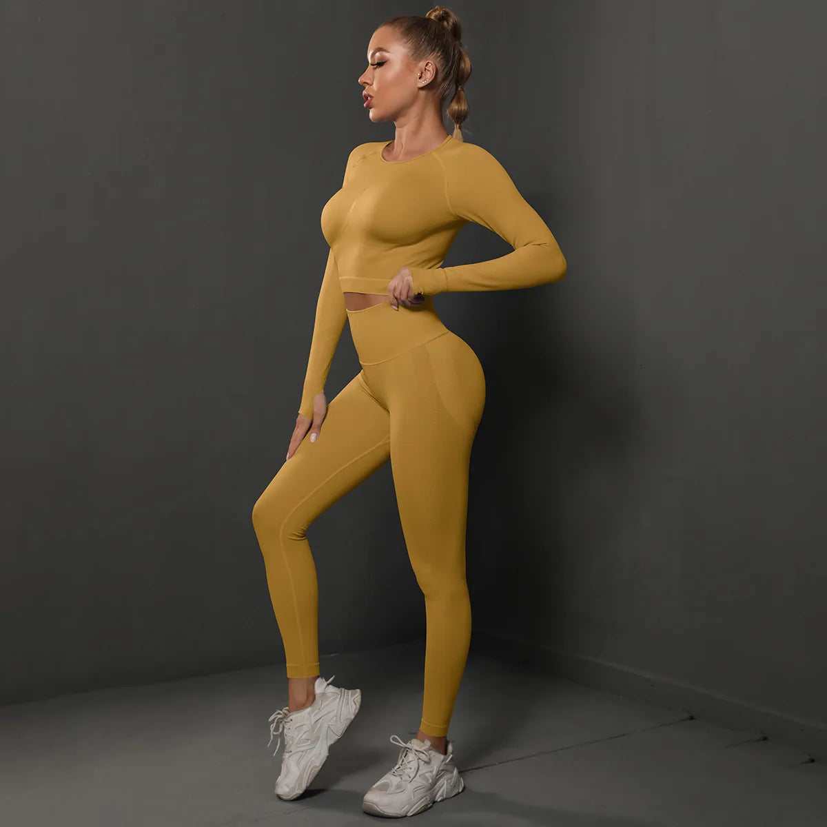 ActiveFit Seamless Gym Set – Long Sleeve