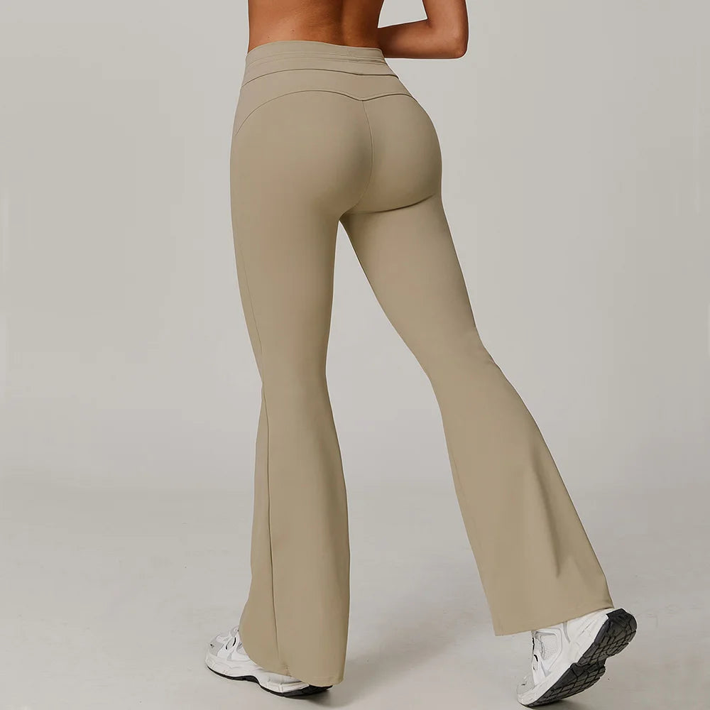 High-Waist Flare Leggings – Stretchy Activewear (Multi Colors)