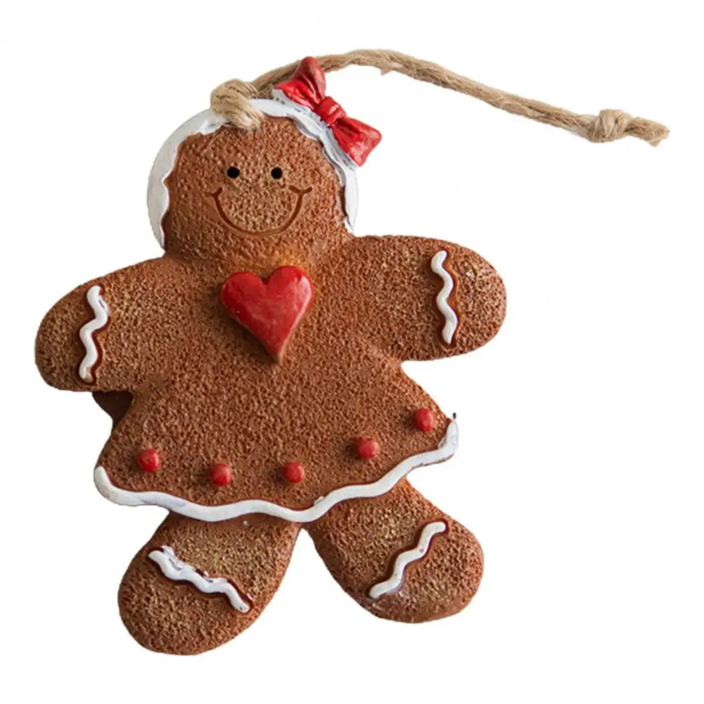 Hanging Gingerbread Christmas Ornament – Cute Holiday Tree Decoration