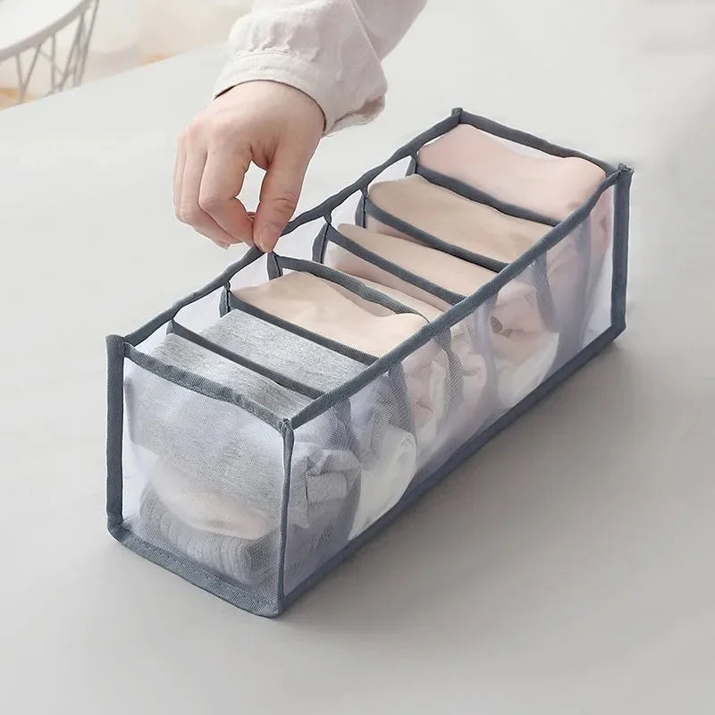 Foldable Mesh Drawer Clothes Organizer