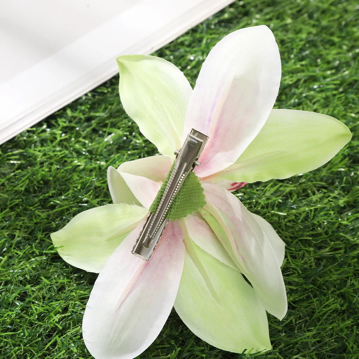 Orchid Flower Hair Clip – Bohemian Bridal & Holiday Hair Accessory